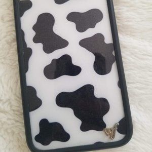 Wildflower Cow Print iPhone X/Xs phone case